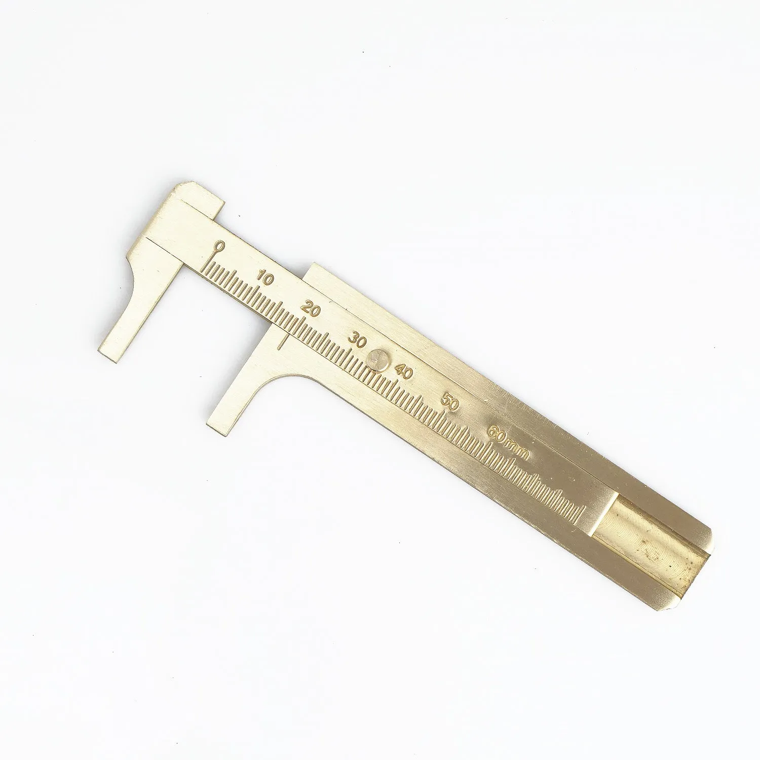 80mm Mini Brass Vernier Sliding Gauge Vernier Caliper Micrometer Gauge mini brass & gold ruler,measuring tools 1pcs 10334550