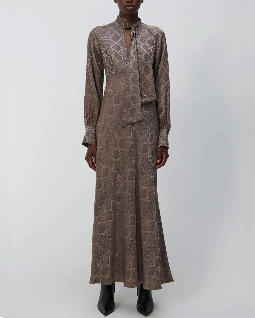 Affogato Python Tawney Midi Dress