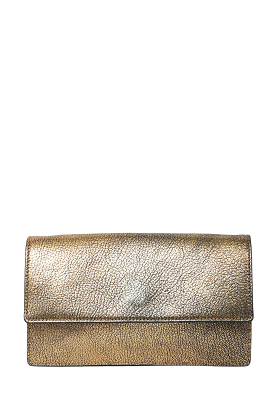 Alexander McQueen Gold  Leather Crossbody Bag