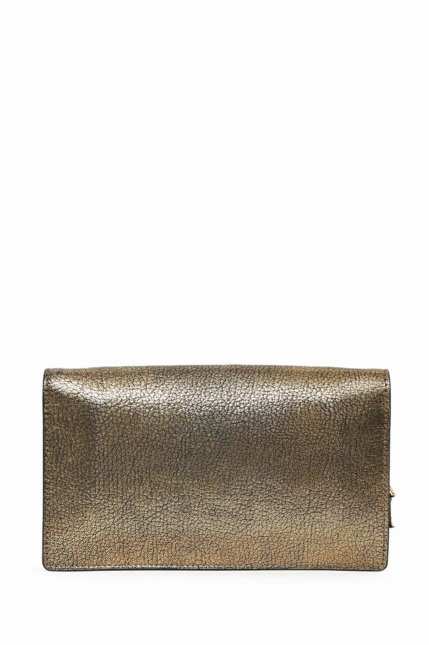 Alexander McQueen Gold  Leather Crossbody Bag