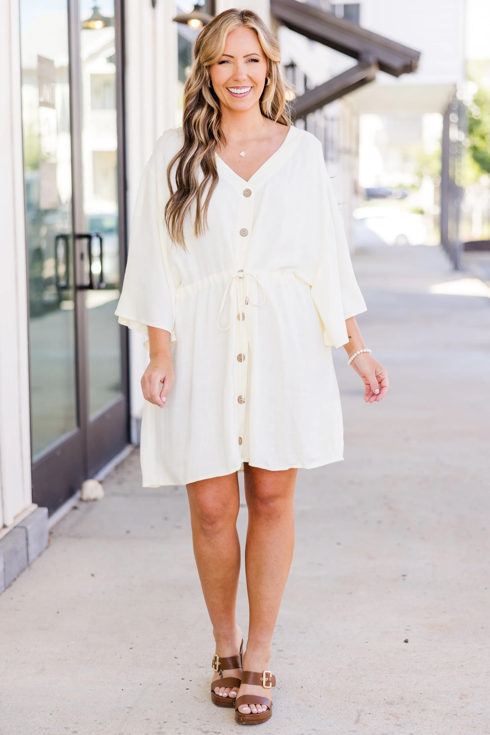 All Season Long Dress, Ivory