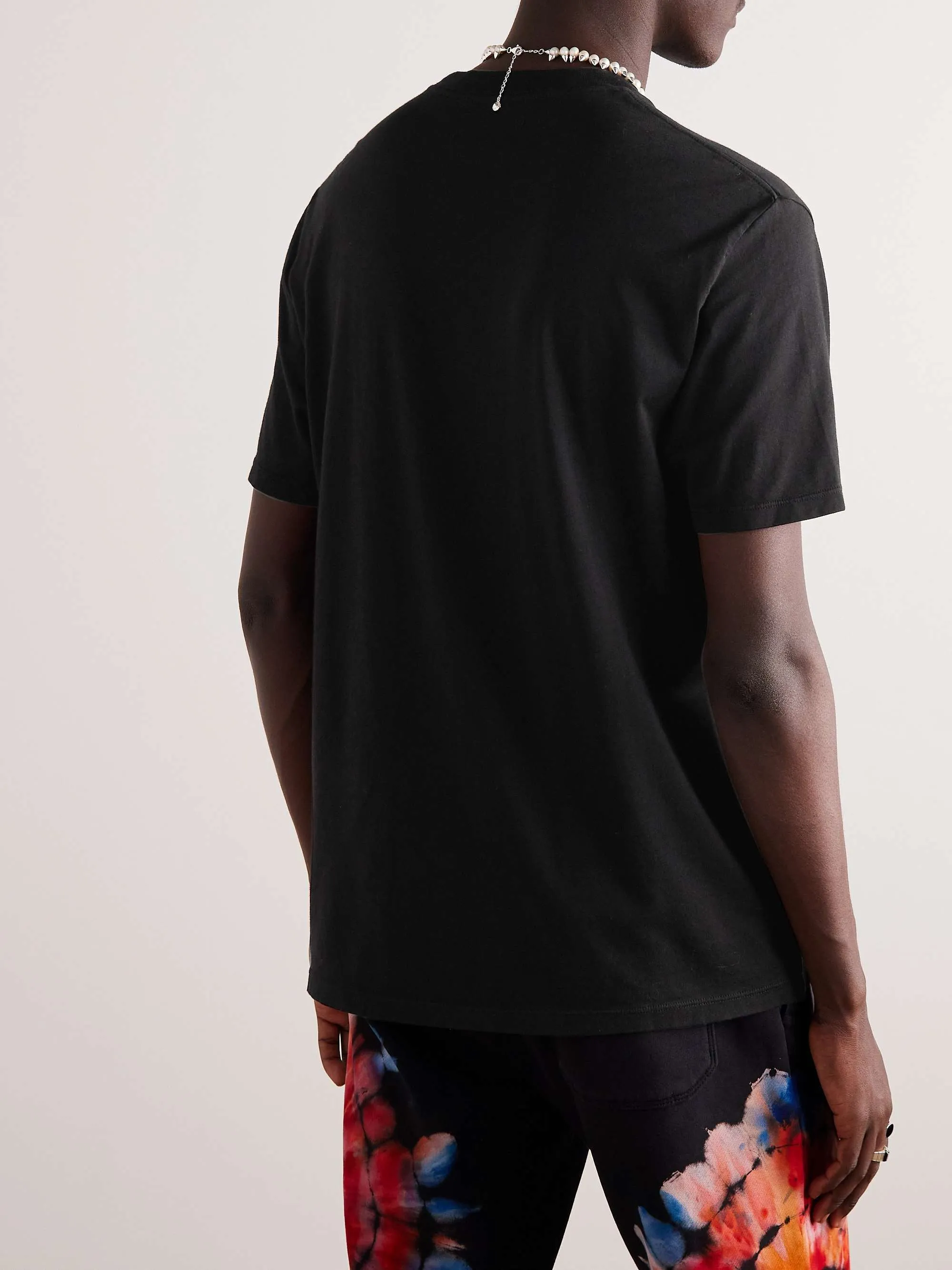 AMIRI  |Street Style Plain Cotton Short Sleeves Logo T-Shirts