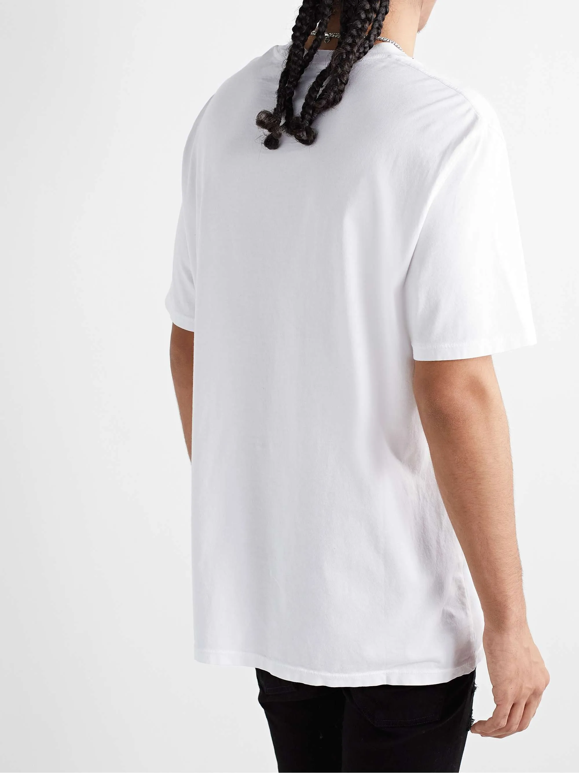 AMIRI  |Street Style Plain Cotton Short Sleeves Logo T-Shirts