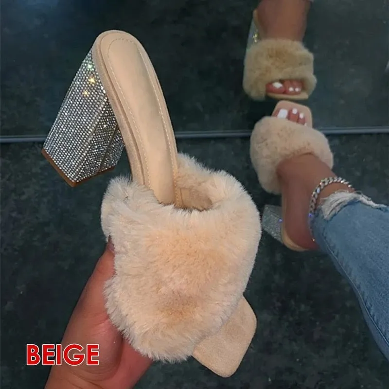 Baddie Furry Heels