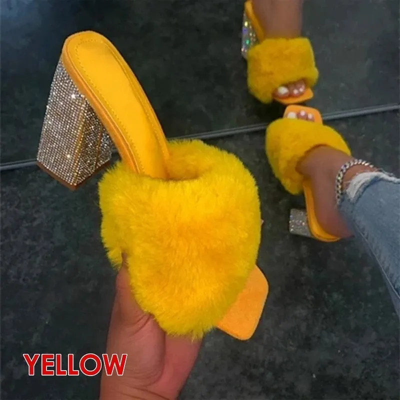 Baddie Furry Heels