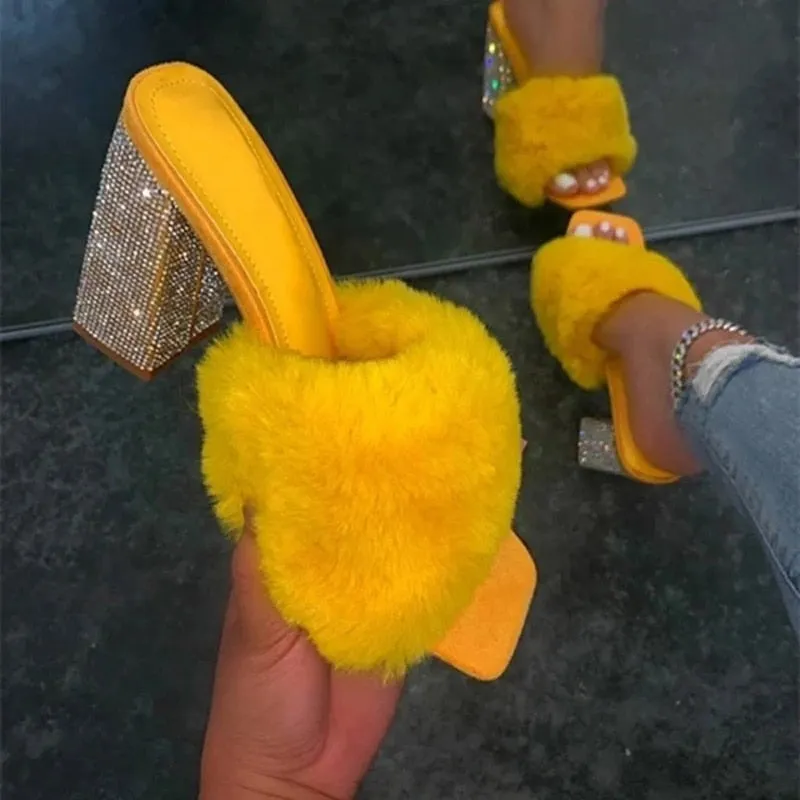 Baddie Furry Heels