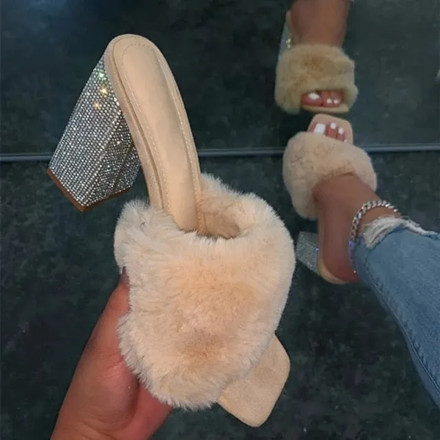 Baddie Furry Heels