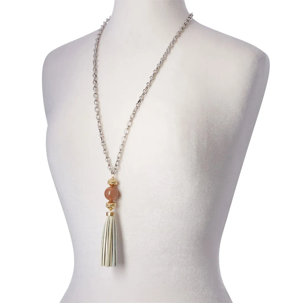 Baja White Pearl Tassel