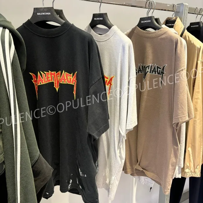 BALENCIAGA  |Unisex U-Neck Plain Cotton Short Sleeves Logo Luxury Outlet