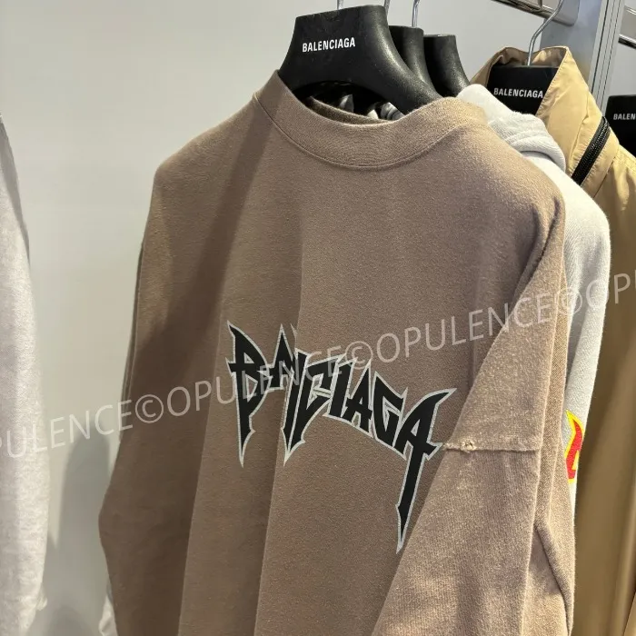 BALENCIAGA  |Unisex U-Neck Plain Cotton Short Sleeves Logo Luxury Outlet