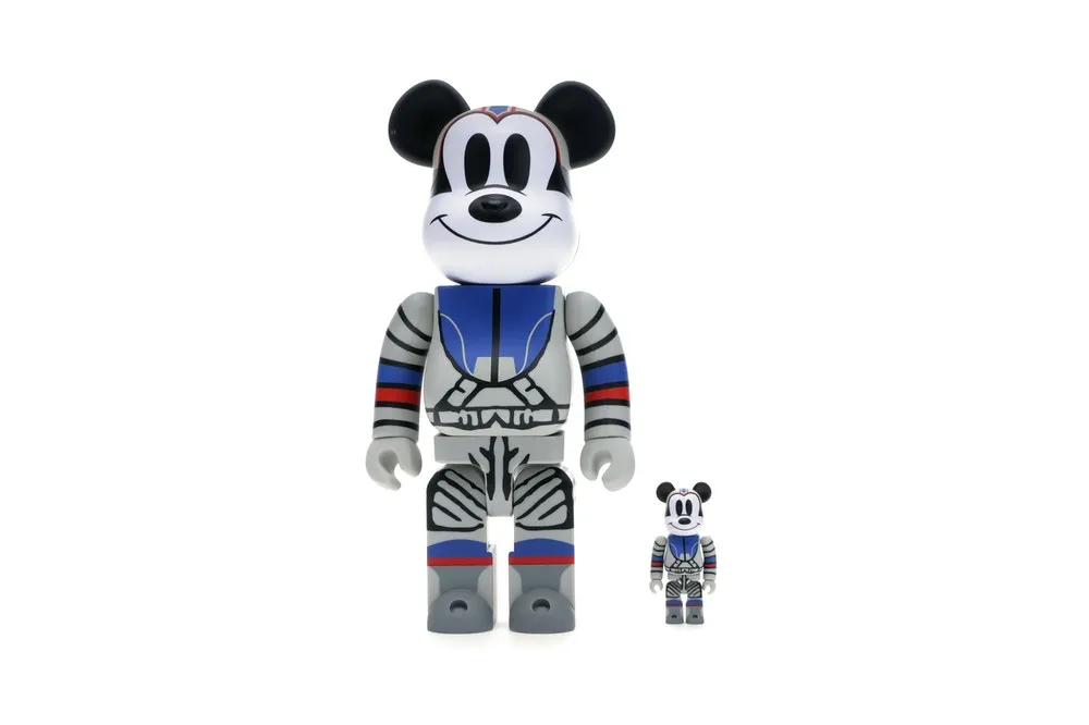 Bearbrick x Billionaire Boys Club x Mickey Mouse Astronaut 100% & 400%