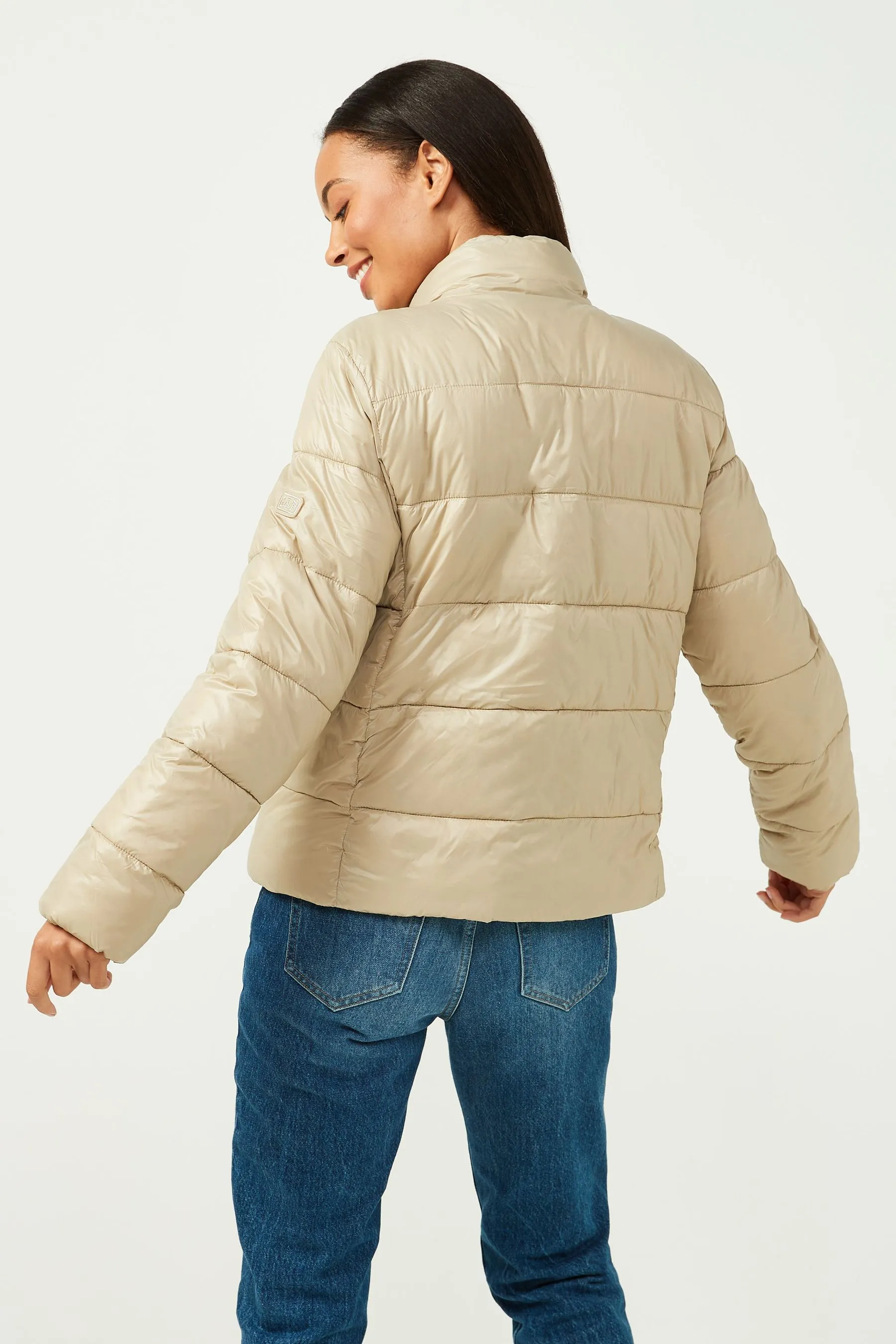 Beige Puffer Jacket