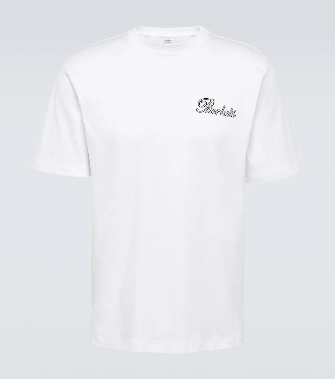 Berluti  |Plain Cotton Short Sleeves Logo Luxury T-Shirts