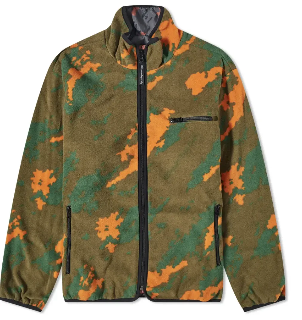 Billionaire Boys Club CAMO PRINT REVERSIBLE FLEECE JACKET