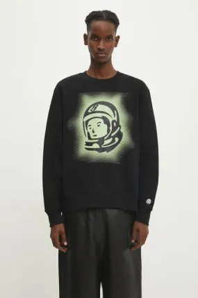 Billionaire Boys Club cotton sweatshirt Glow Astro Crewneck men's black color with a print B24332