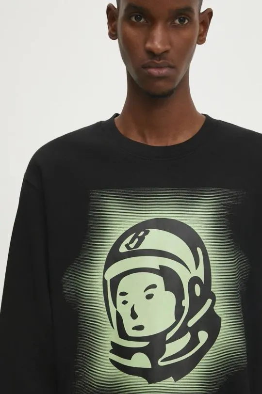 Billionaire Boys Club cotton sweatshirt Glow Astro Crewneck men's black color with a print B24332