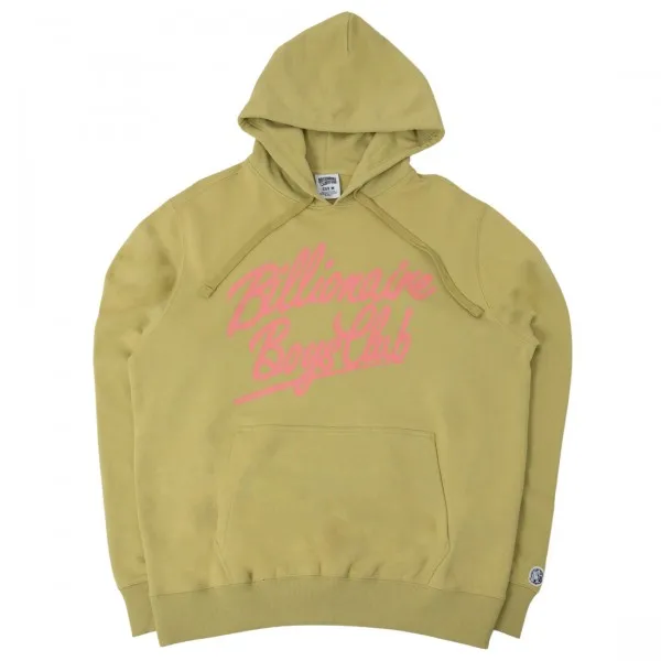 Billionaire Boys Club Men Script Hoodie (green / leek green)