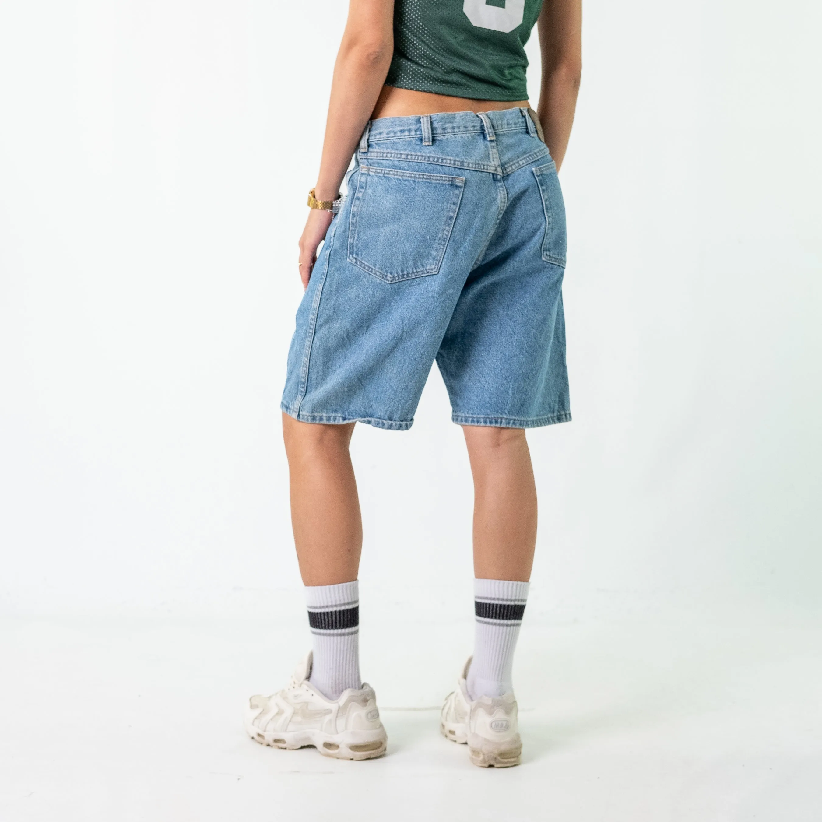 Blue 90s Wrangler Denim Jorts Shorts (34)