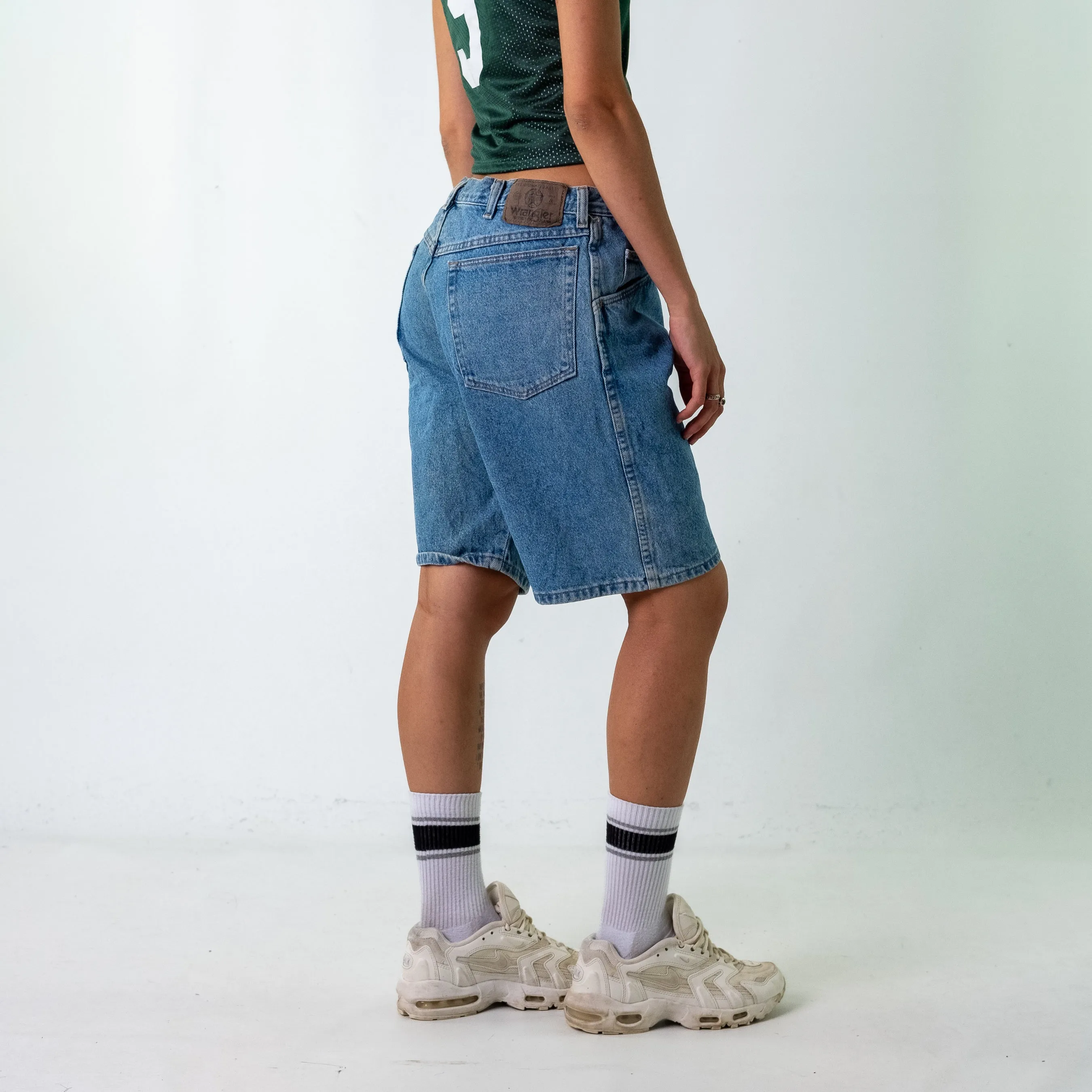 Blue 90s Wrangler Denim Jorts Shorts (34)