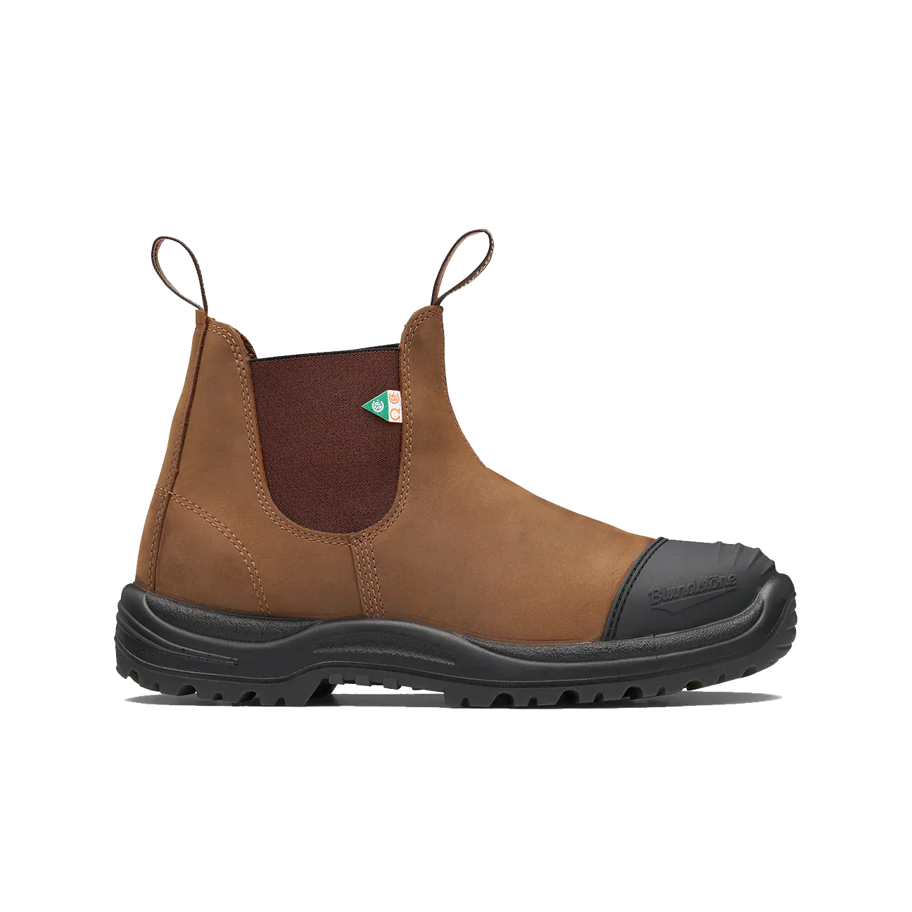 Blundstone -169  Work & Safety Boot Rubber Toe Cap Crazy Horse Brown