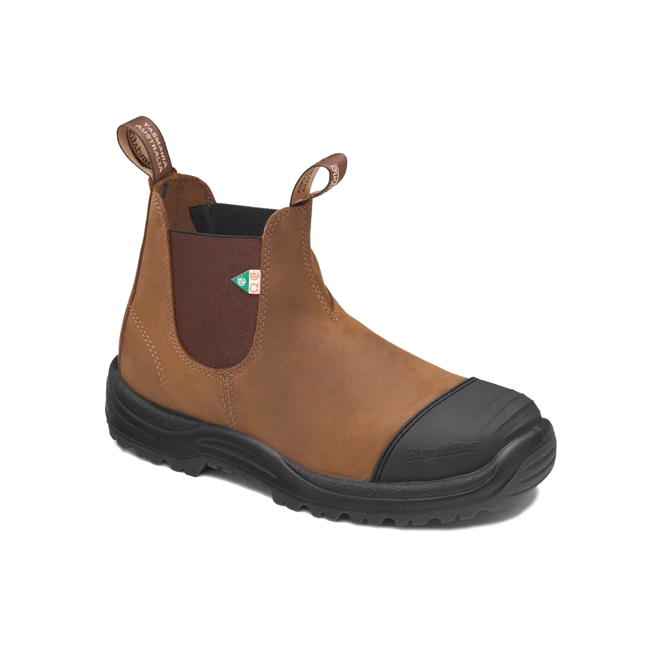 Blundstone -169  Work & Safety Boot Rubber Toe Cap Crazy Horse Brown