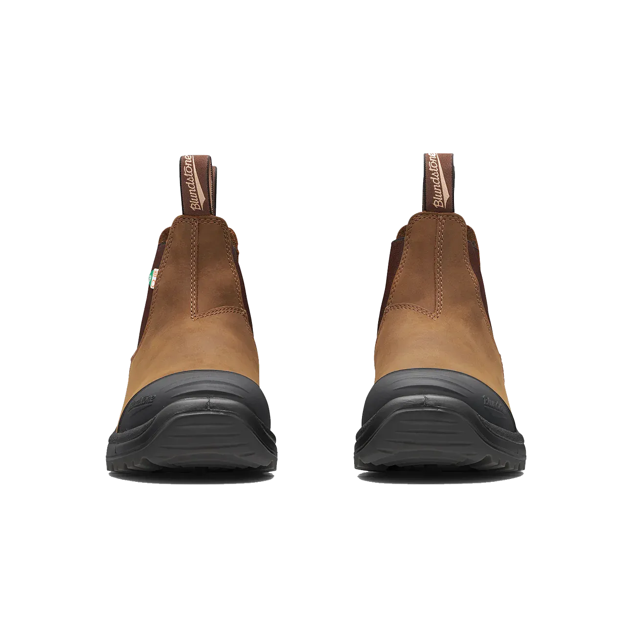 Blundstone -169  Work & Safety Boot Rubber Toe Cap Crazy Horse Brown