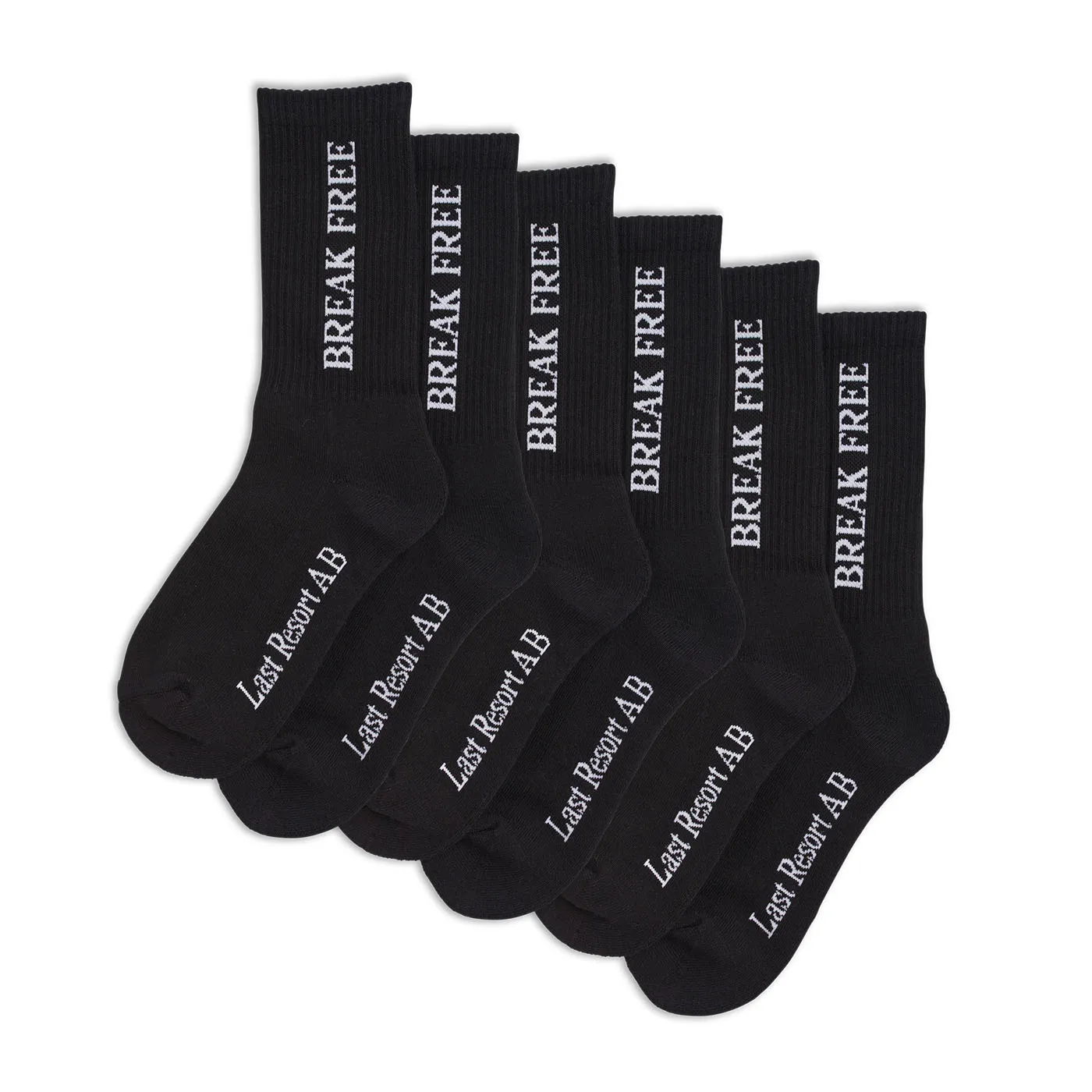 Break Free Socks 3-Pack (Black)