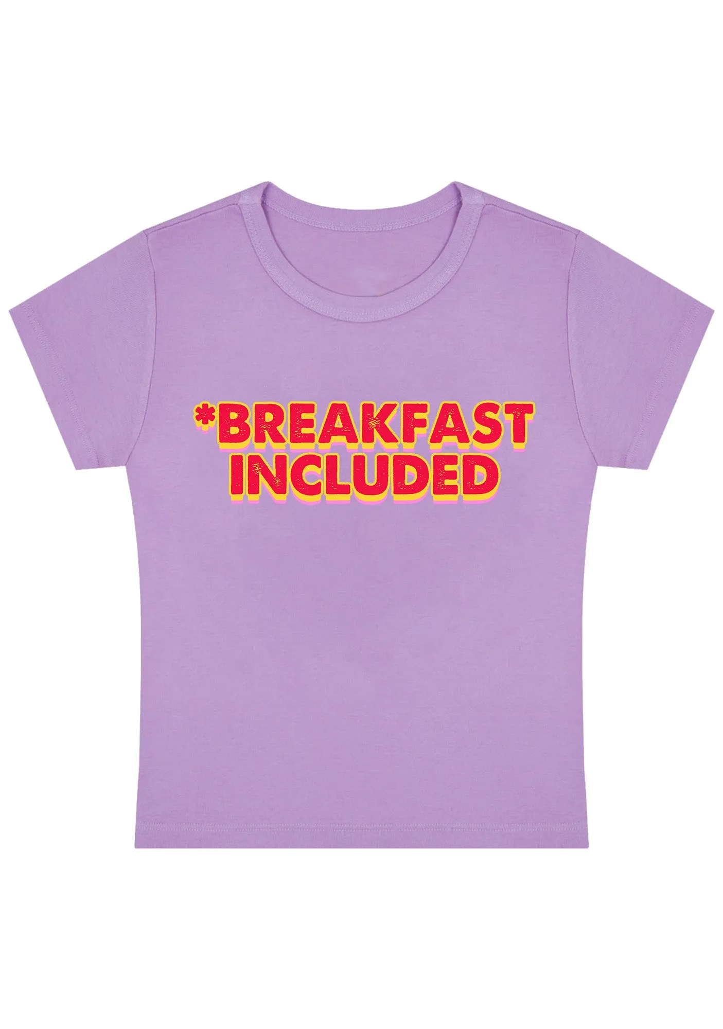 Breakfast Included Y2K Baby Tee