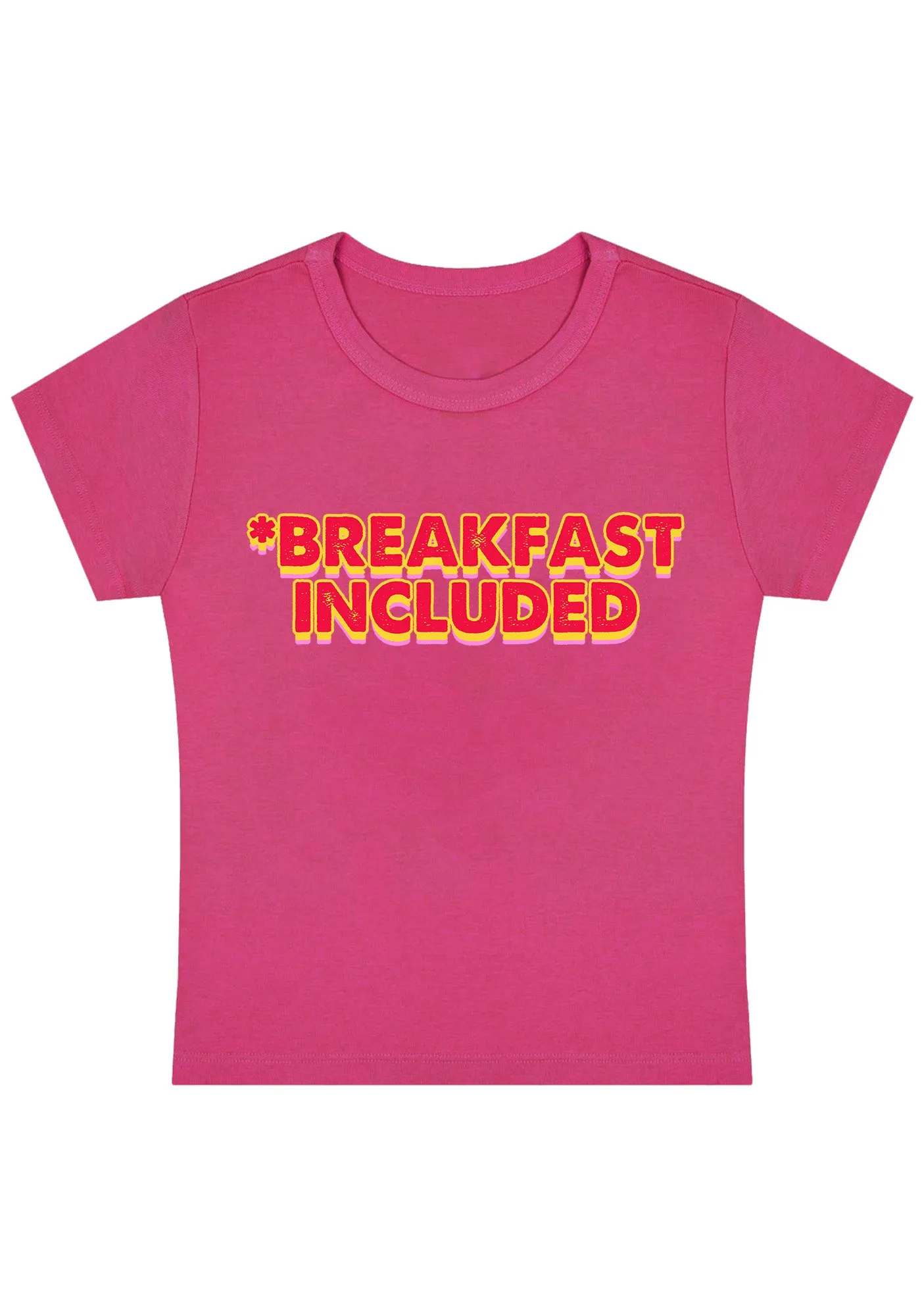 Breakfast Included Y2K Baby Tee