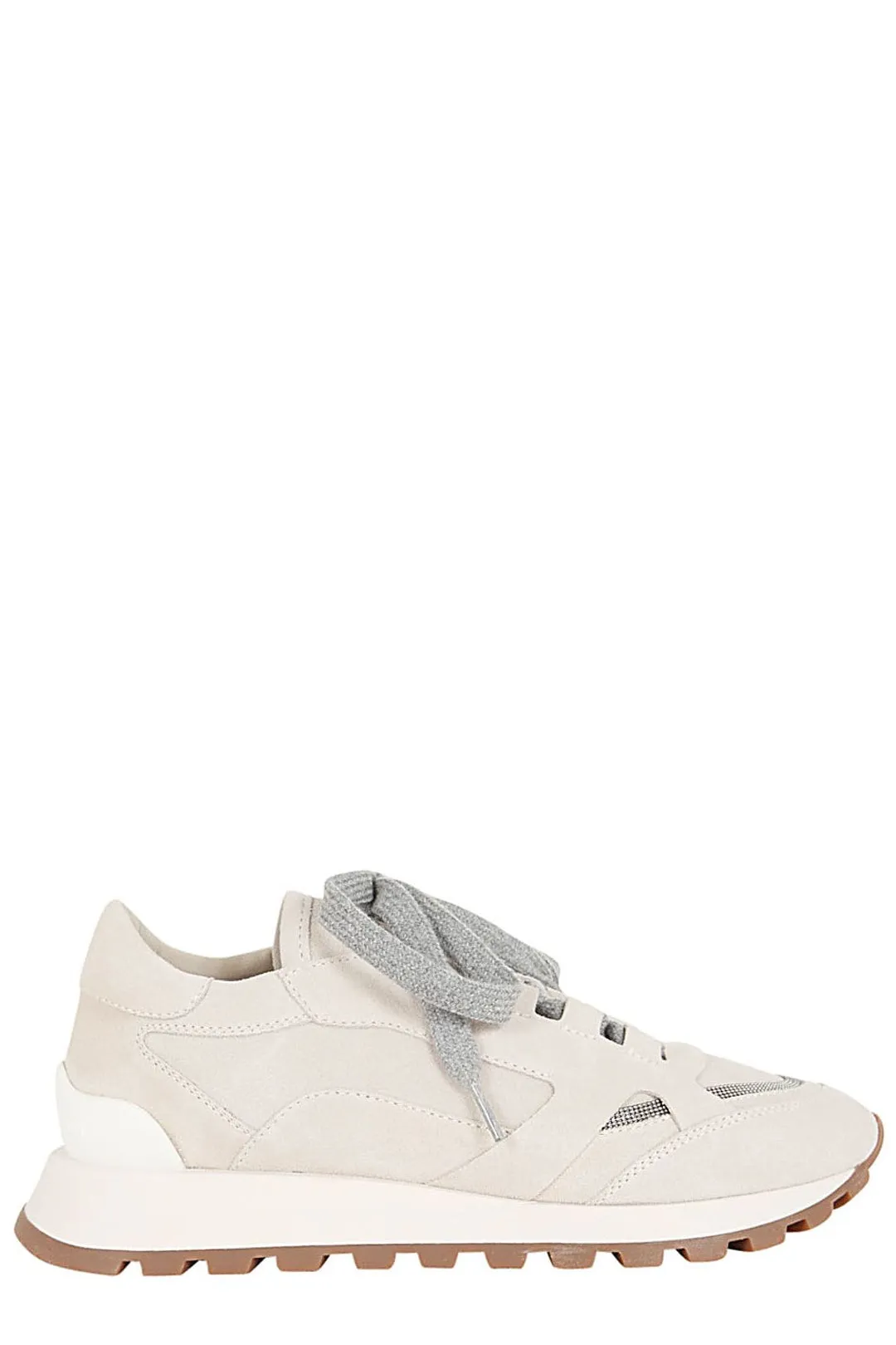 Brunello Cucinelli Monili Chain Detailed Panelled Sneakers