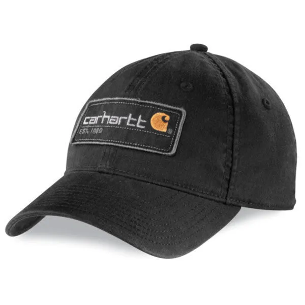 Carhartt A292 Logo Patch Twill Cap Black