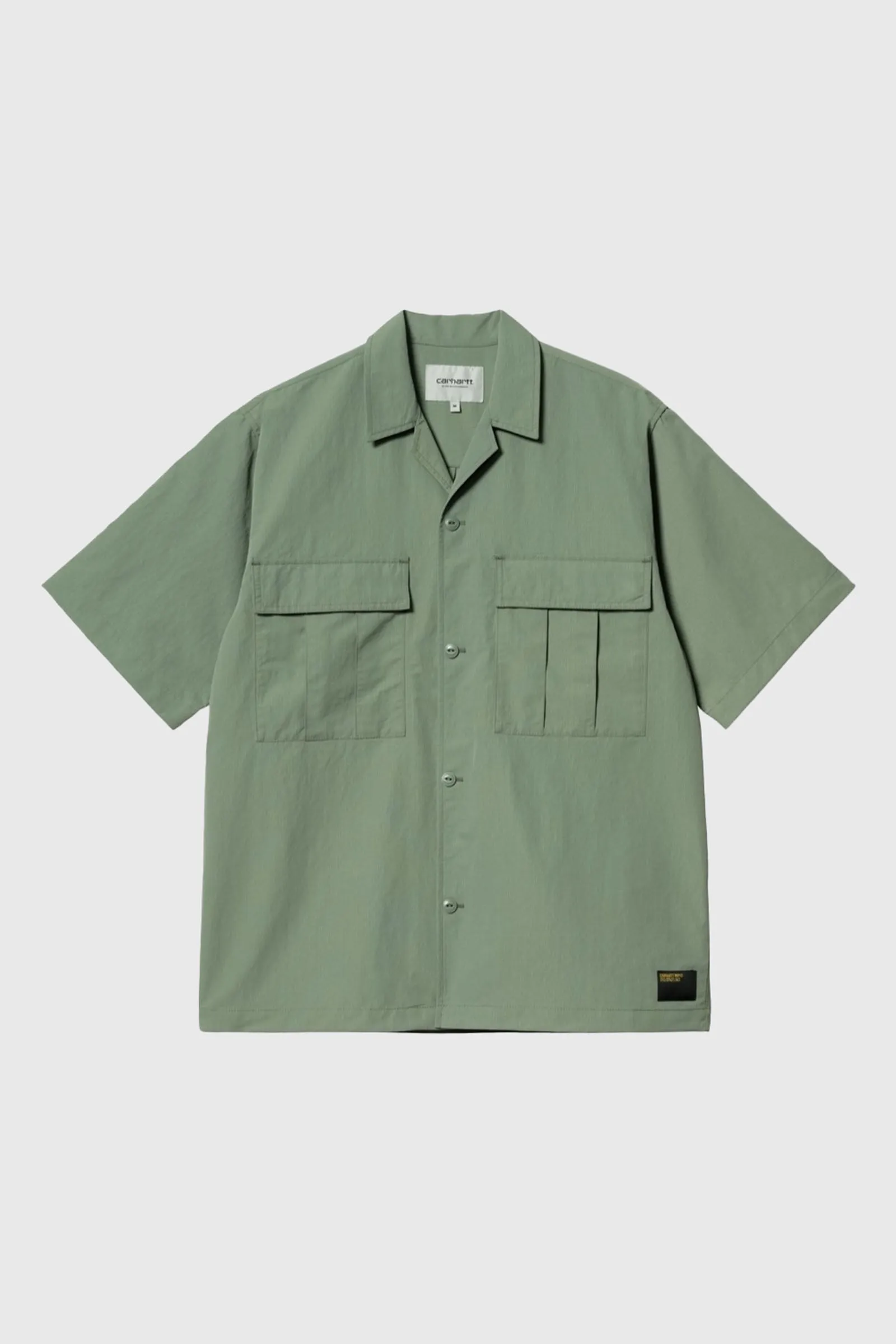 Carhartt Wip Camicia S/s Evers Verde Uomo