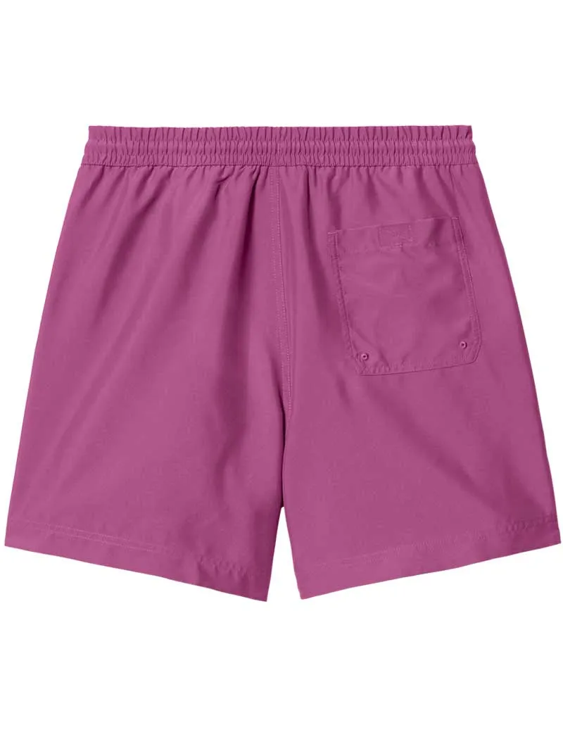 Carhartt Wip Chase Swim Trunks Shorts Magenta Gold