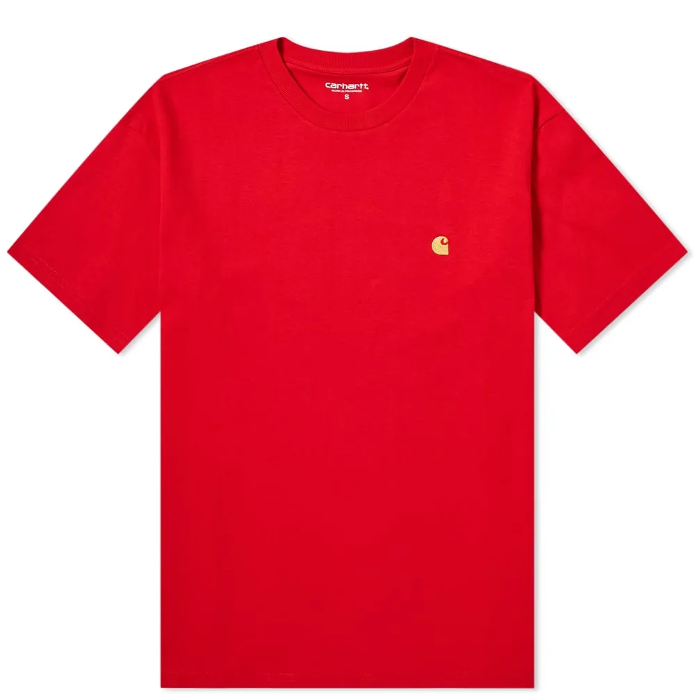 Carhartt WIP Chase TeeEtna Red & Gold