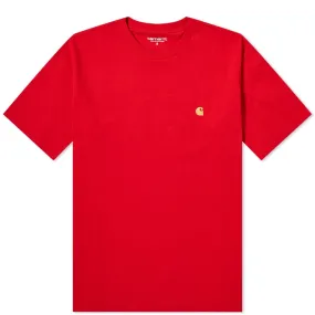 Carhartt WIP Chase TeeEtna Red & Gold