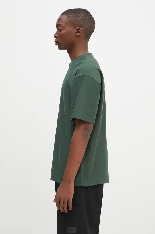 Carhartt WIP cotton t-shirt S/S Dawson men’s green color smooth I032317.29UXX