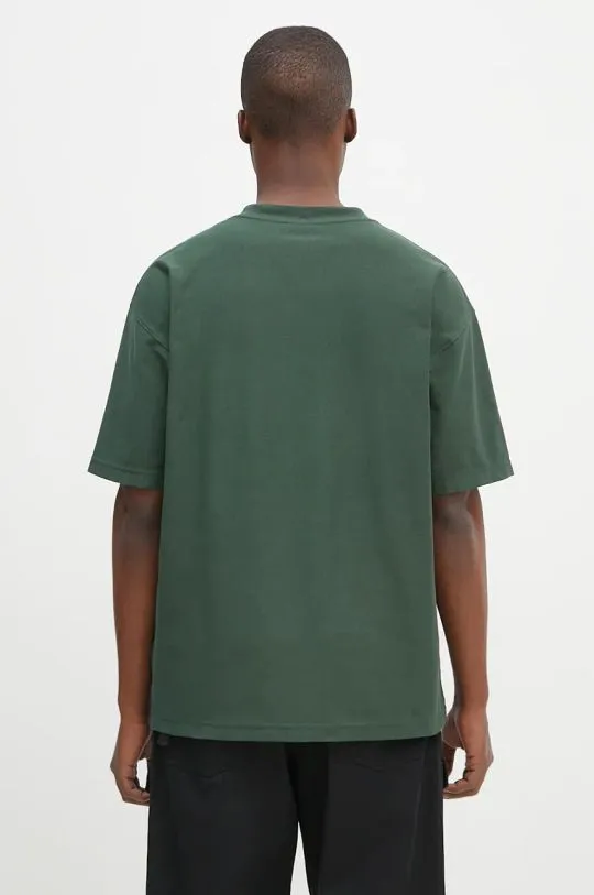 Carhartt WIP cotton t-shirt S/S Dawson men’s green color smooth I032317.29UXX