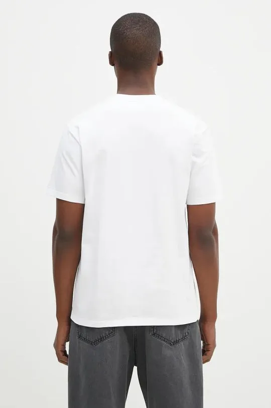 Carhartt WIP cotton t-shirt S/S University Script men’s white color with a print I034852.00AXX