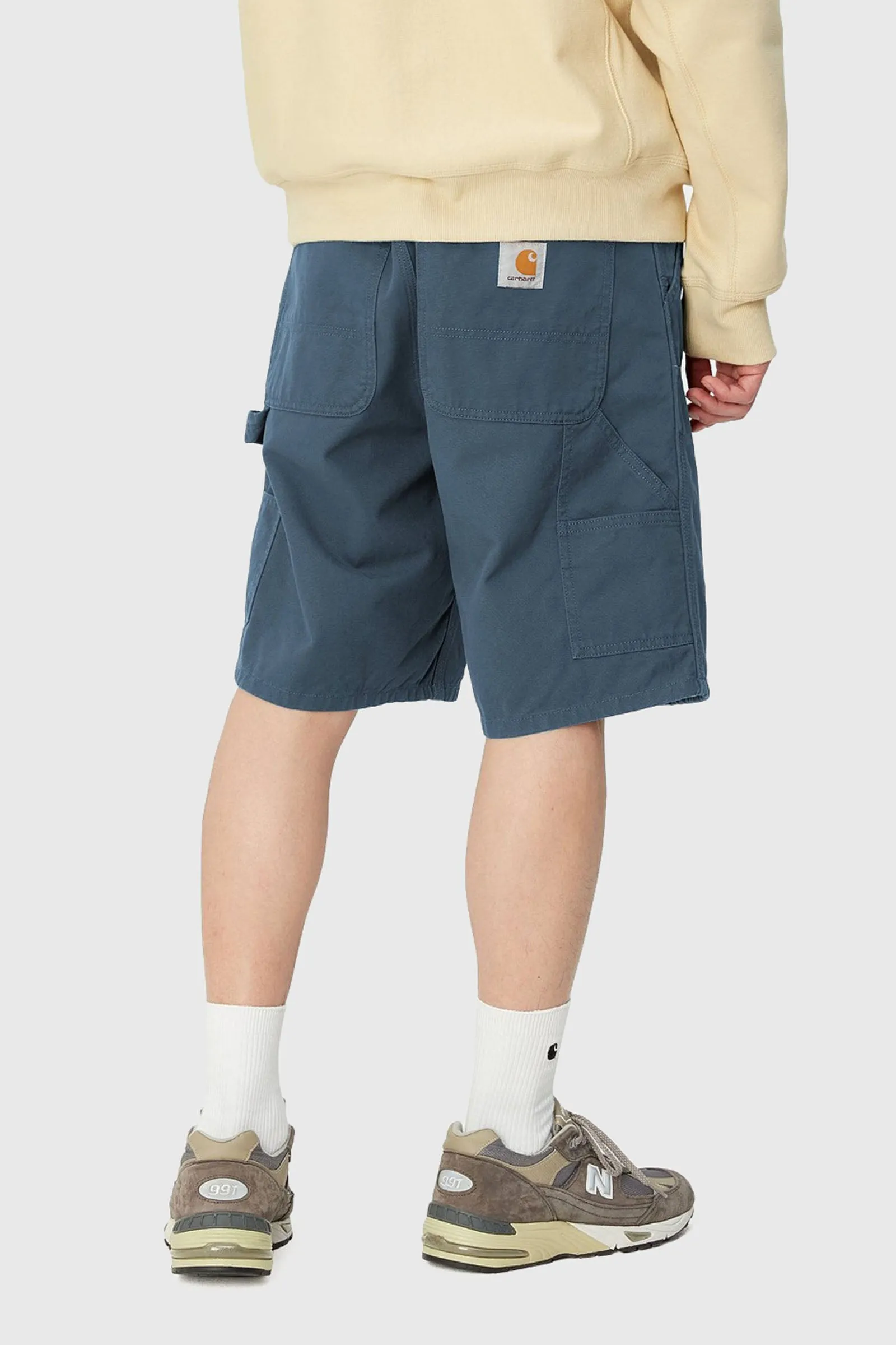 Carhartt Wip Double Knee Short Blu China Uomo