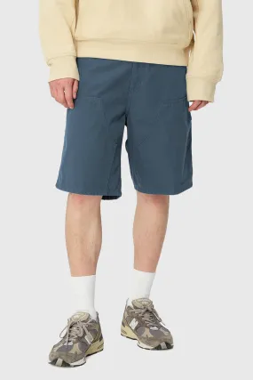 Carhartt Wip Double Knee Short Blu China Uomo