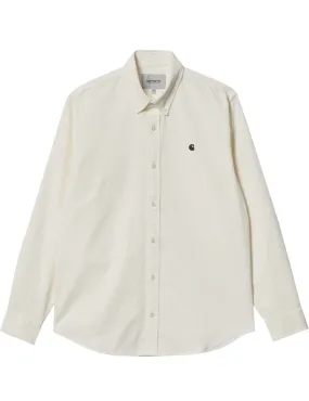 Carhartt Wip Madison Fine Cord Shirt Wax Black