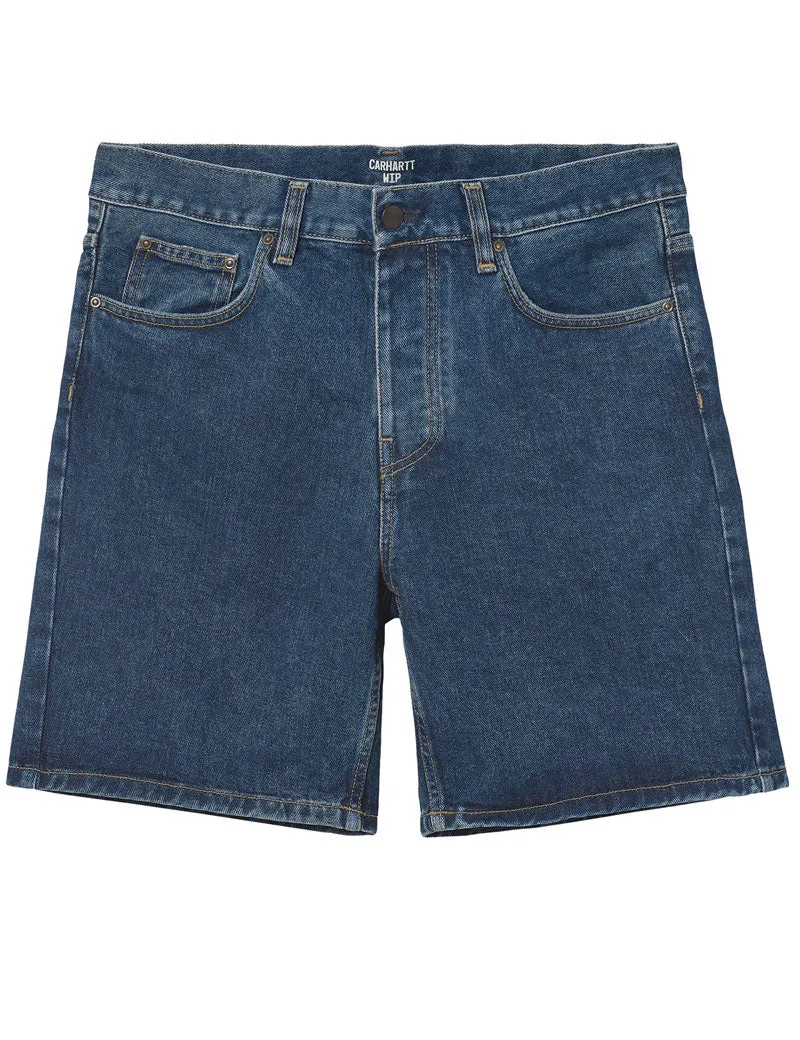 Carhartt Wip Newel Shorts Blue Stone Washed