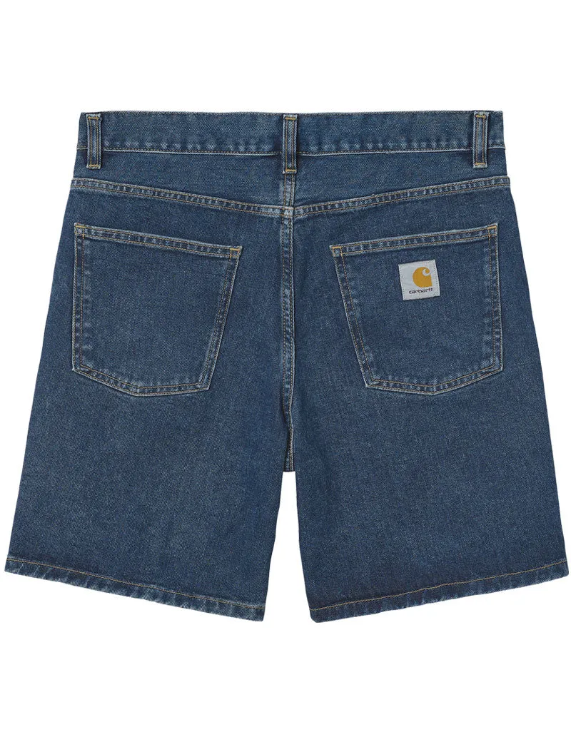 Carhartt Wip Newel Shorts Blue Stone Washed