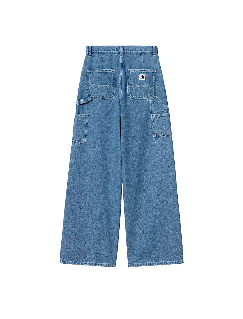 Carhartt WIP Womens Jens Pant Blue Heavy Stone Wash