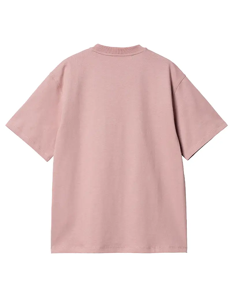 Carhartt Womens S/S American Script T-Shirt Glassy Pink