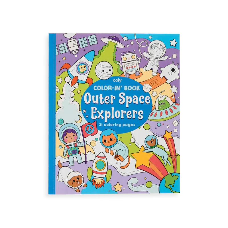 Color-in' Book: Outer Space Explorers