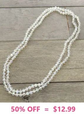 Crystal Clear 60 Layering Beaded Necklace