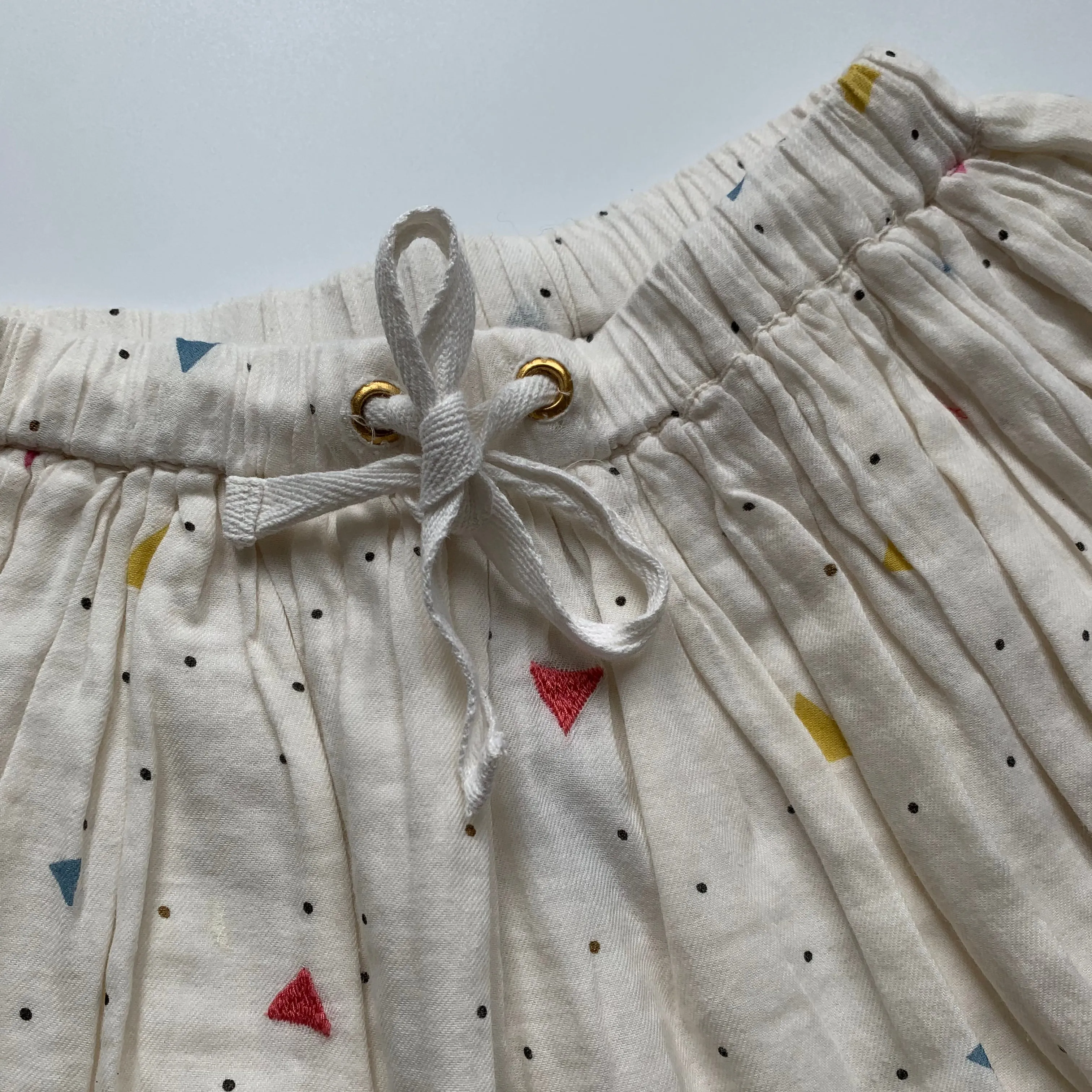 Cyrillus Cream Cotton Skirt: 4 Years