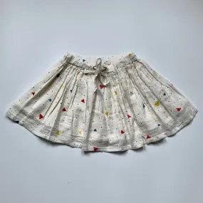 Cyrillus Cream Cotton Skirt: 4 Years