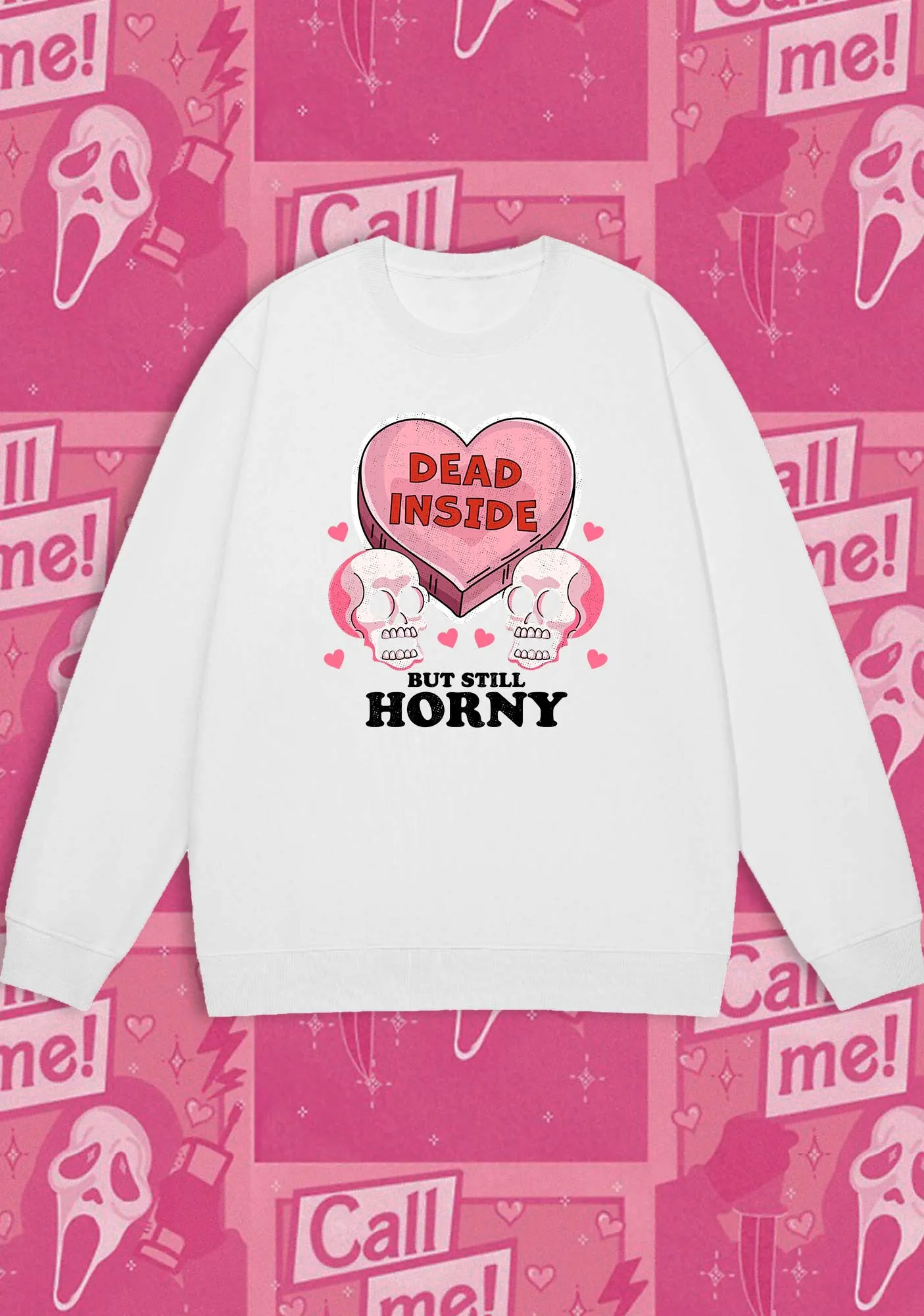 Dead Inside But Still Horxy Halloween Y2K Sweatshirt